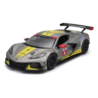 Bburago 1:24 Racing - 2020 Chevrolet Corvette - C8R #4 Žlutá