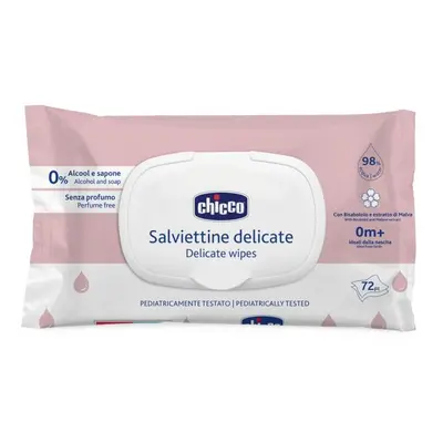 CHICCO Dětské vlhčené ubrousky Delicate s heřmánkem 72 ks