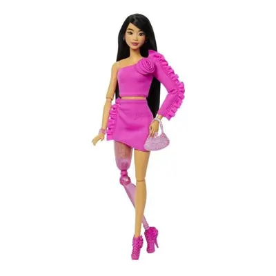 Barbie deluxe modelka - Šaty s růží