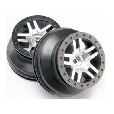 Traxxas disk 2.2/3.0" SCT Split-Spoke saténový-černý (2) (2WD přední)