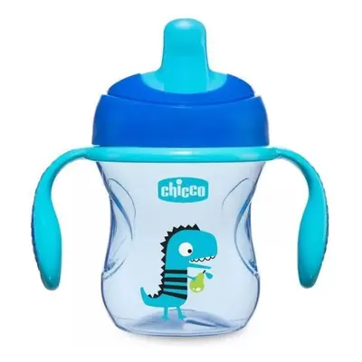 CHICCO Hrnek Training s držadly 200 ml modrý 6m+