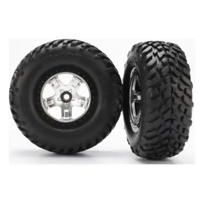 Traxxas kolo 2.2/3.0", disk SCT saténový-černý, pneu SCT (2) (2WD přední)