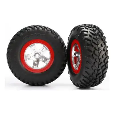 Traxxas kolo 2.2/3.0", disk SCT saténový-červený, pneu SCT S1 (2)