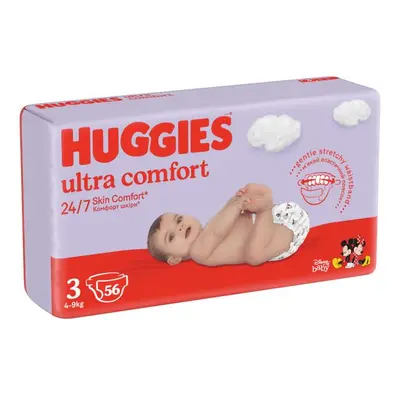 HUGGIES® Ultra Comfort Jumbo Plenky jednorázové 3 (4-9 kg) 56 ks