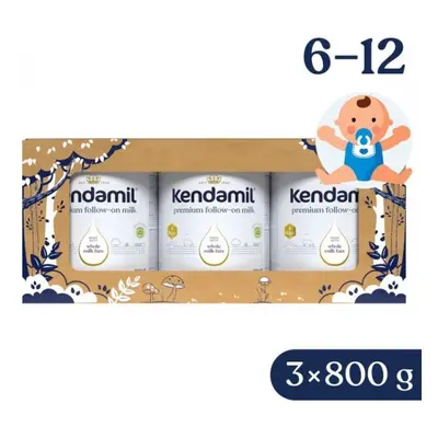 Kendamil Premium 2 HMO+ (3× 800 g), pohádkové balení s divadlem O třech prasátkách