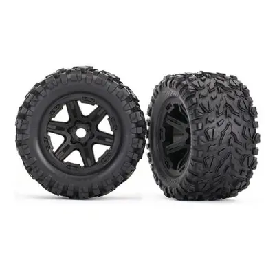 Traxxas kolo 3.8", disk černý, pneu Talon EXT (pár)