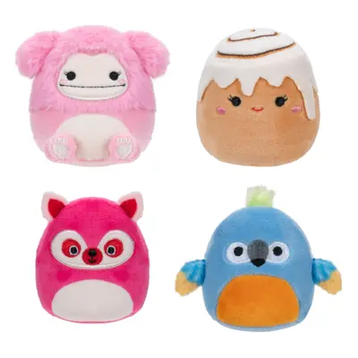 SQUISHMALLOWS Micromallows 4Pack - Mýval, Bigfoot, Ara, Skořicová rolka