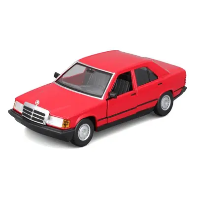 Bburago 1:24 Plus - 1987 Mercedes-Benz 190E - Červená