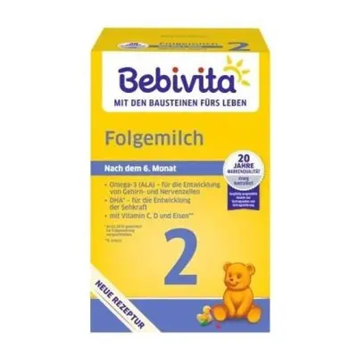 BEBIVITA Mléko 2 Instantní následná mléčná výživa od uk. 6. měsíce, 500 g