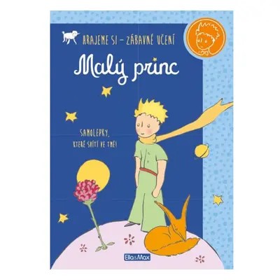 Malý princ - Kniha aktivit, modré svietiace samolepky