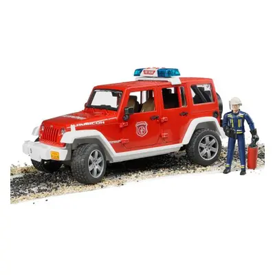 Bruder 02528 Jeep Wrangler Hasiči s figurkou