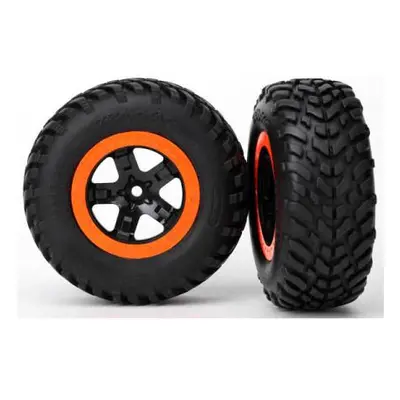 Traxxas kolo 2.2/3.0", disk SCT černo-oranžový, pneu SCT (2)