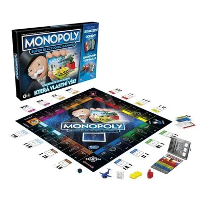 Hasbro Monopoly Super elektronické bankovnictví CZ