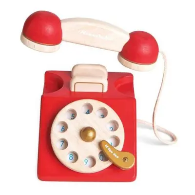 Retro dřevěný telefon