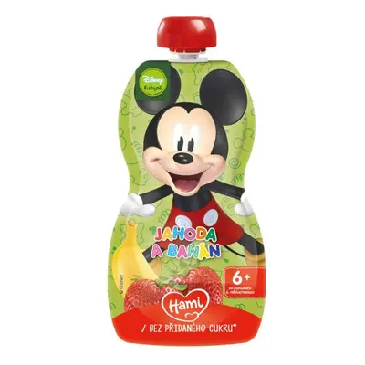 HAMI Kapsička ovocná Mickey Jahoda a banán 110g, od uk. 6. měsíce