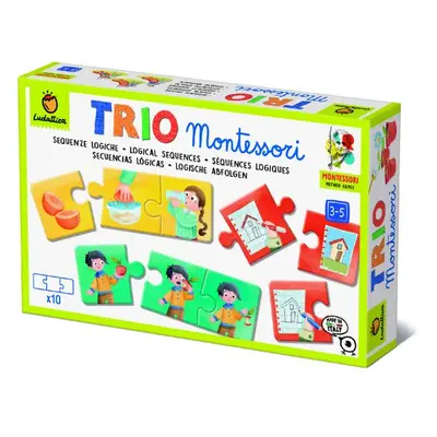 LUDATTICA Trio Montessori Před a po, vzdělávací puzzle