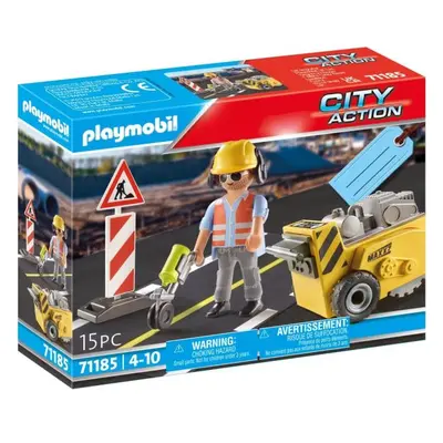 PLAYMOBIL City Action 71185 Stavební dělník s frézou