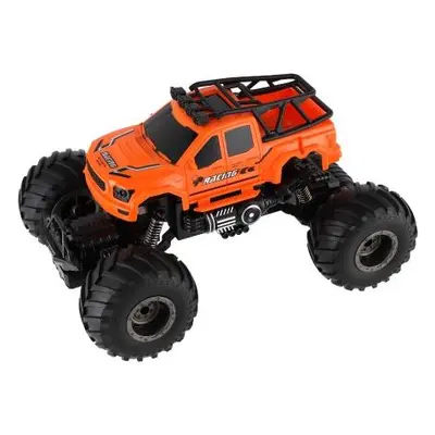 Auto RC pick up Off road terénní, 23 cm, 2,4 GHz na baterie se světlem, oranžové