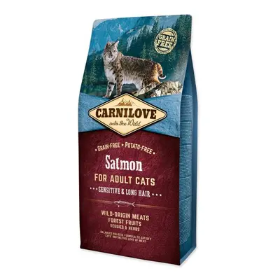 Krmivo Carnilove Adult Cats sensitive & Long Hair Salmon 6kg