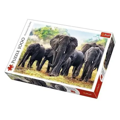 Trefl Puzzle Africké slony 1000d