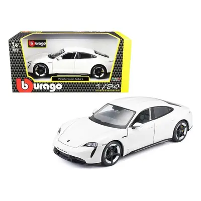 Bburago 1:24 Plus Porsche Taycan Turbo S 2019 Carrara White