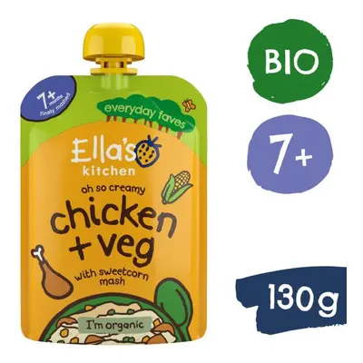 Ella's Kitchen BIO Kuřátko s kukuřičnou kaší (130 g)