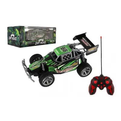 Auto RC Buggy rychlostní plast 23cm 27MHz na baterie zelené