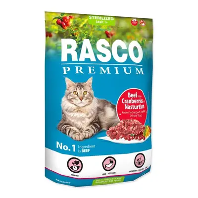 Krmivo Rasco Premium Sterilized hovězí s brusinkou a kapucínkou 0,4kg