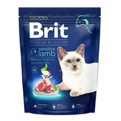 Krmivo Brit Premium by Nature Cat sensitive Lamb 300g