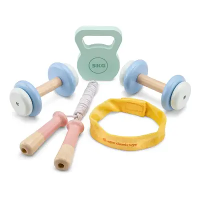 New Classic Toys Dětský dřevěný fitness set