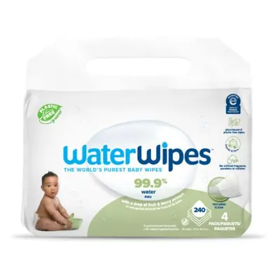 4x WATERWIPES Ubrousky vlhčené bez obsahu plastů Soapberry 60 ks (240 ks)