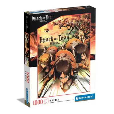 Clementoni - Puzzle 1000 Útok titanů (Attack on Titan)