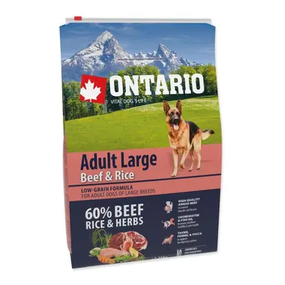 Krmivo Ontario Adult Large Beef & Rice 2,25kg