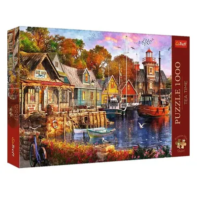 Trefl Puzzle 1000 Premium Plus - Čajový čas: Přímořský přístav