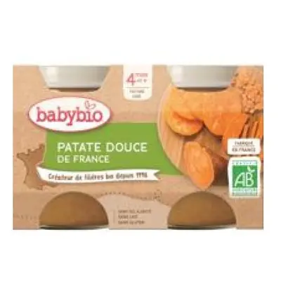 BABYBIO Příkrm sladké brambory (2x 130 g)