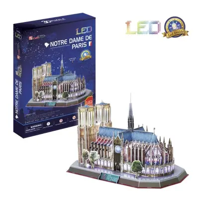 Puzzle 3D Notre Dame de Paris/led - 149 dílků