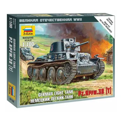 Wargames (WWII) tank 6130 - German Light Tank PZ.KPFW.38 (T) (1: 100)