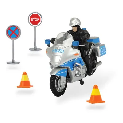 Policejní motorka 10 cm, přísl.