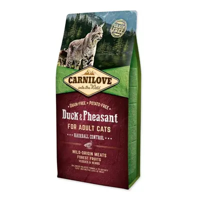 Krmivo Carnilove Adult Cats Hairball Control Duck & Pheasant 6kg