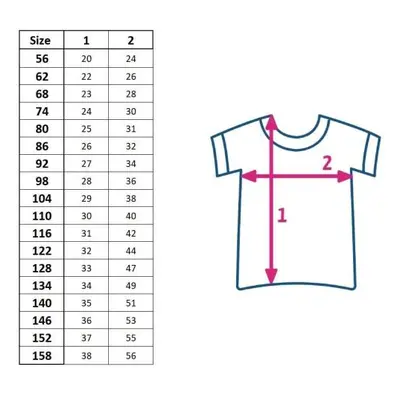 Dětské bavlněné tričko s krátkým rukávem New Baby 122 (6-7r)