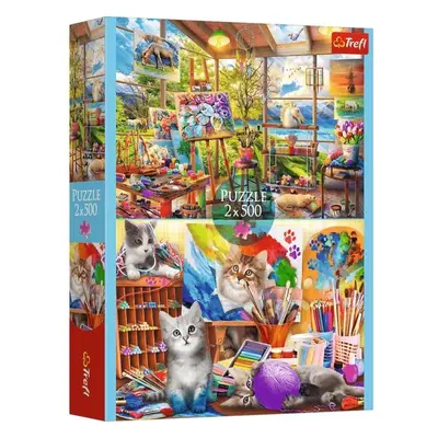 Trefl Puzzle 2x500 Umění malby