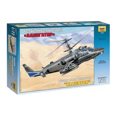 Model Kit vrtulník 7224 - Kamov Ka-52 "Alligator" Combat Helicopter (1:72)