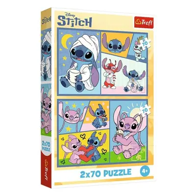 Trefl Puzzle 2 x 70 Lilo & Stitch - Se Stitchem není nuda