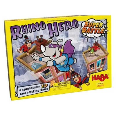 Haba Společenská hra pro děti Rhino Hero Super Bitva