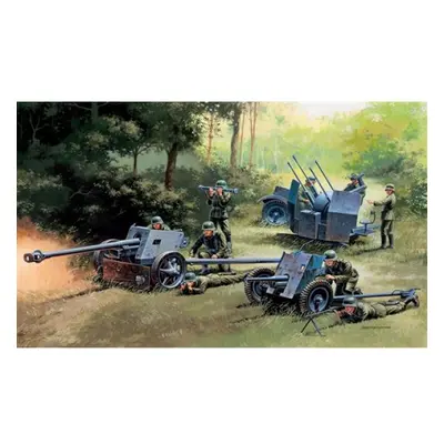 Model Kit military 7026 - GERMAN GUNS SET: PAK35-PAK40-FLAK38 (1:72)