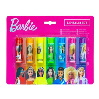 Barbie - sada balzámů na rty 7ks na kartě