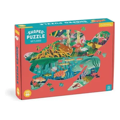 Mudpuppy Puzzle Mokřady ve tvaru želvy 300 dílků