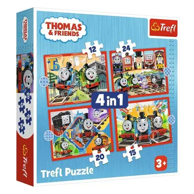 Puzzle 4v1 - Úžasný Tom / Thomas and Friends