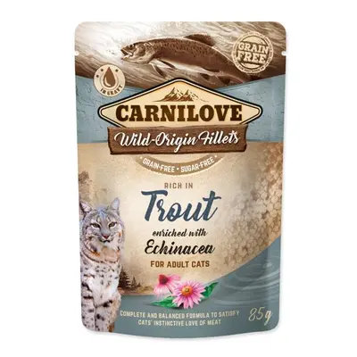 Kapsička Carnilove Cat pstruh a echinacea 85g