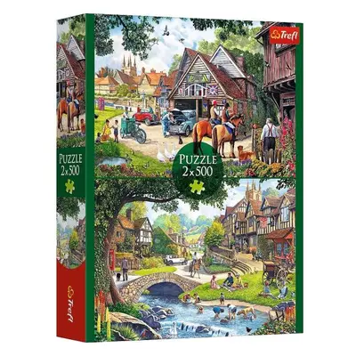 TREFL Puzzle 2 x 500 dílků Idyllický život